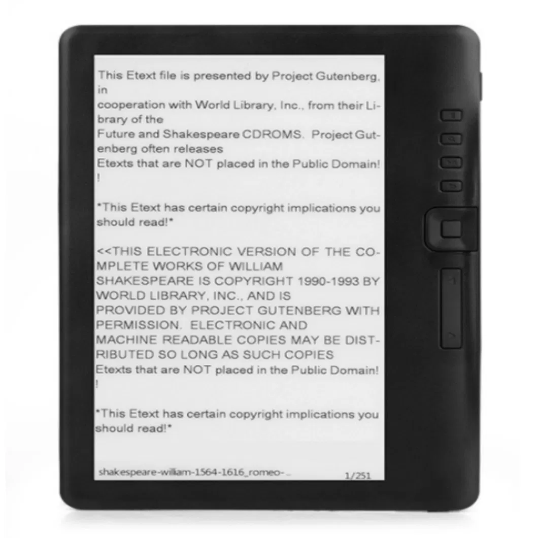 Hot Sales TFT Color Screen E-book Customization 7-Inch E-book Reader