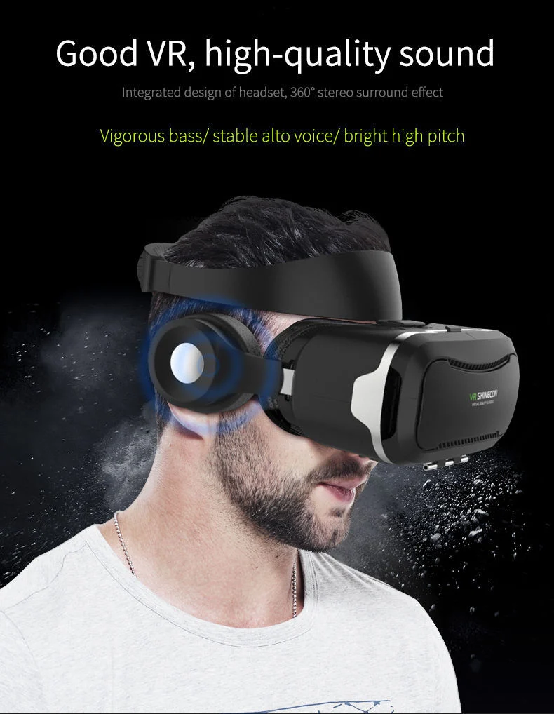 Customized Vr Headset for Phone with Controller, 110&deg; Fov HD Anti-Blue Virtual Reality