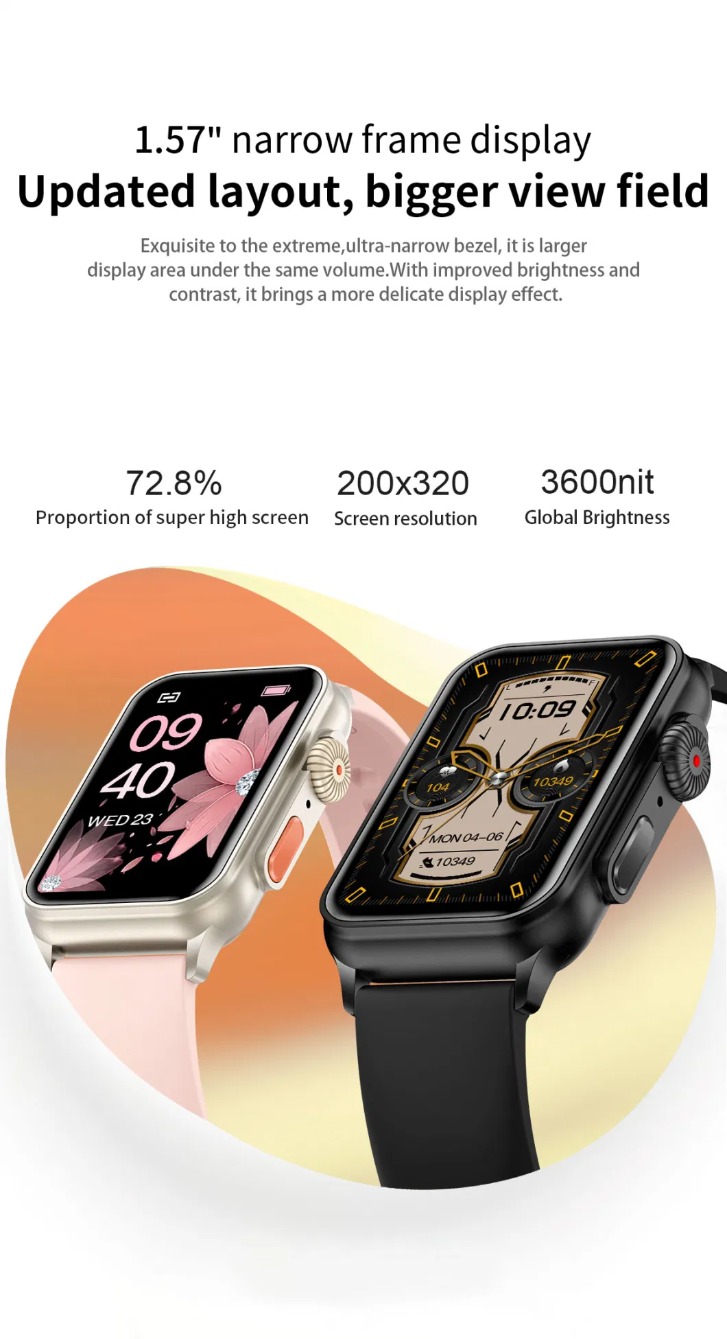 Fashion Bt Call Bracelet Smartwatch Digital Stainless Steel Watch H23 Smart Watch Reloj Inteligente New 2023