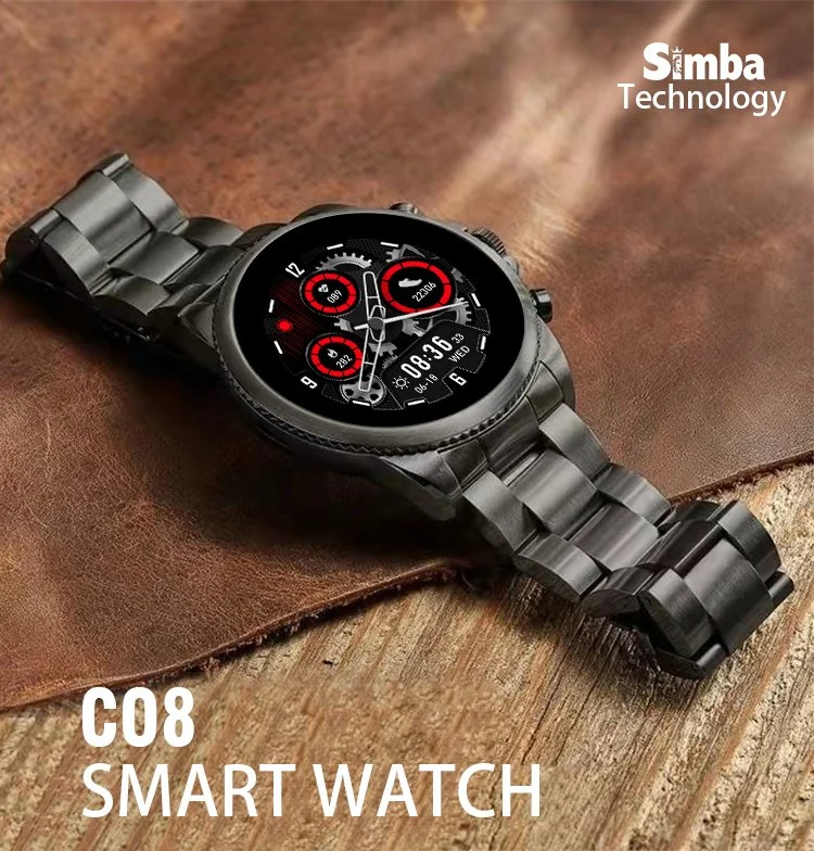 Simba C08 Fashion Men&prime; S Watch Sports Watch Play Music Bluetooth Call Fitness Health Monitoring Smartwatch